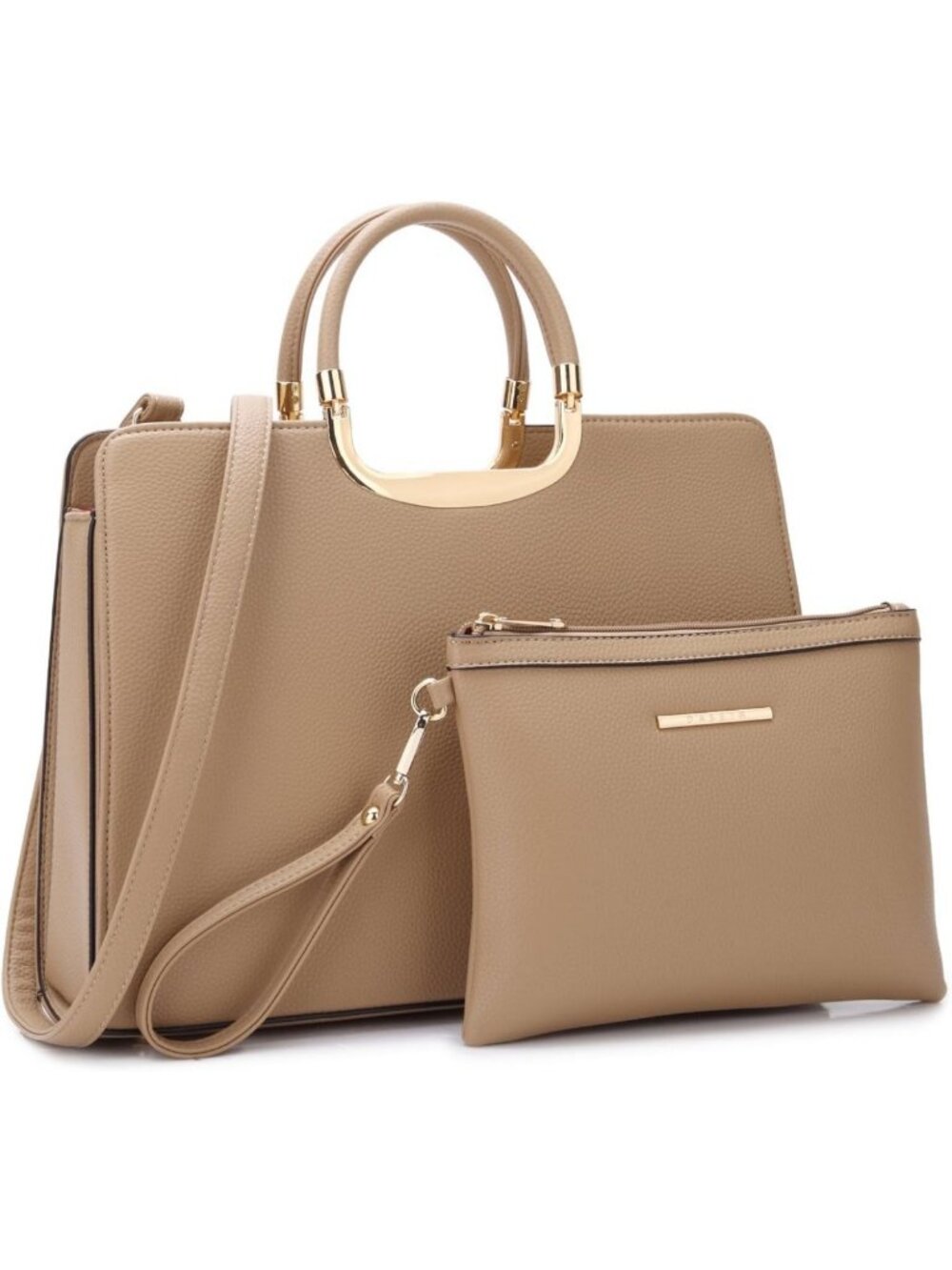 Stylish Women's Tote Satchel Handbag with Matching Wallet - Versatile Work